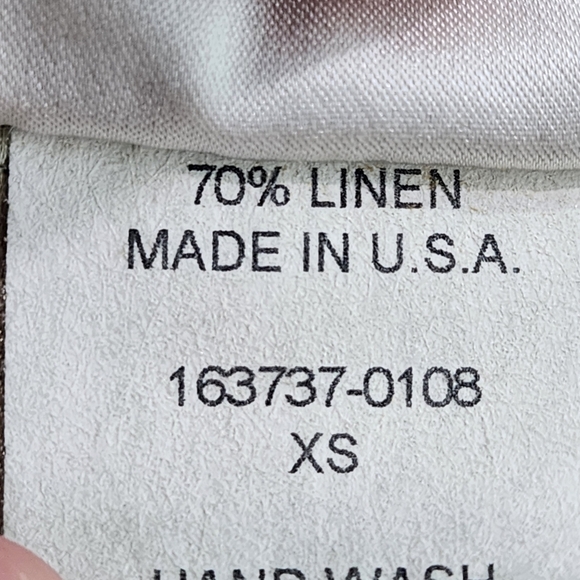 Kleen Women's Linen Blend Pintucks Button Front Shirt Lagenlook - XS - Picture 6 of 6